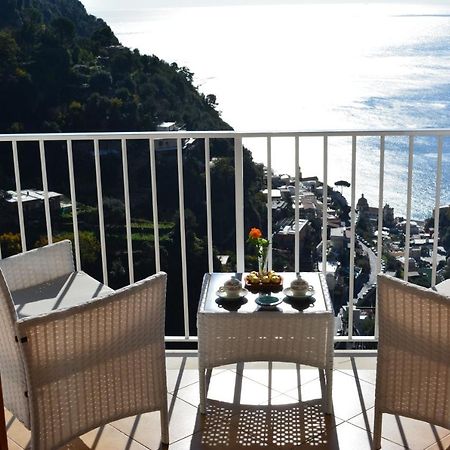 Casa Rossia Breathtaking Sea View Apartment In 波西塔諾 外观 照片