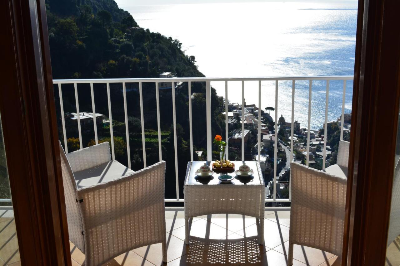 Casa Rossia Breathtaking Sea View Apartment In 波西塔諾 外观 照片