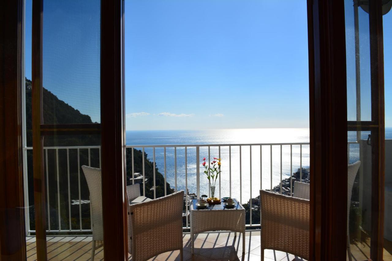 Casa Rossia Breathtaking Sea View Apartment In 波西塔諾 外观 照片