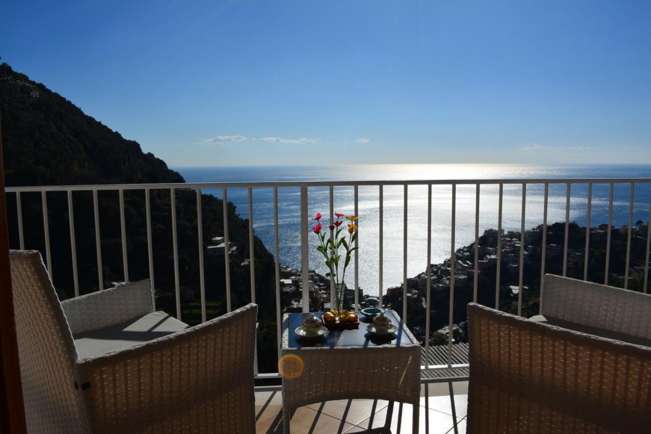 Casa Rossia Breathtaking Sea View Apartment In 波西塔諾 外观 照片