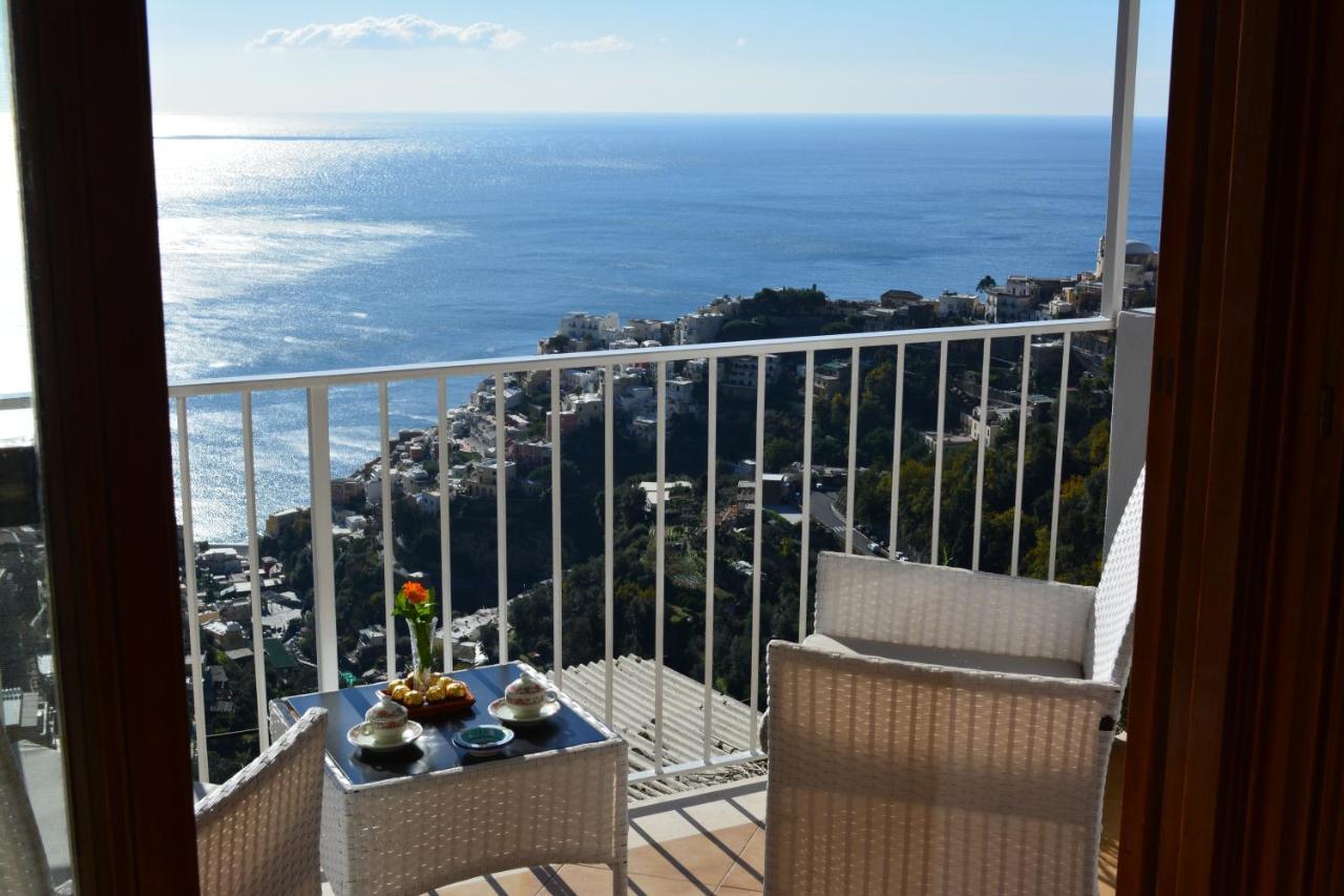 Casa Rossia Breathtaking Sea View Apartment In 波西塔諾 外观 照片