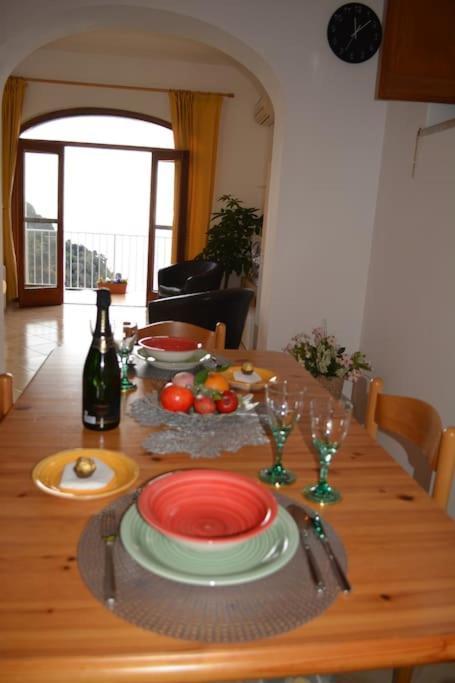 Casa Rossia Breathtaking Sea View Apartment In 波西塔諾 外观 照片
