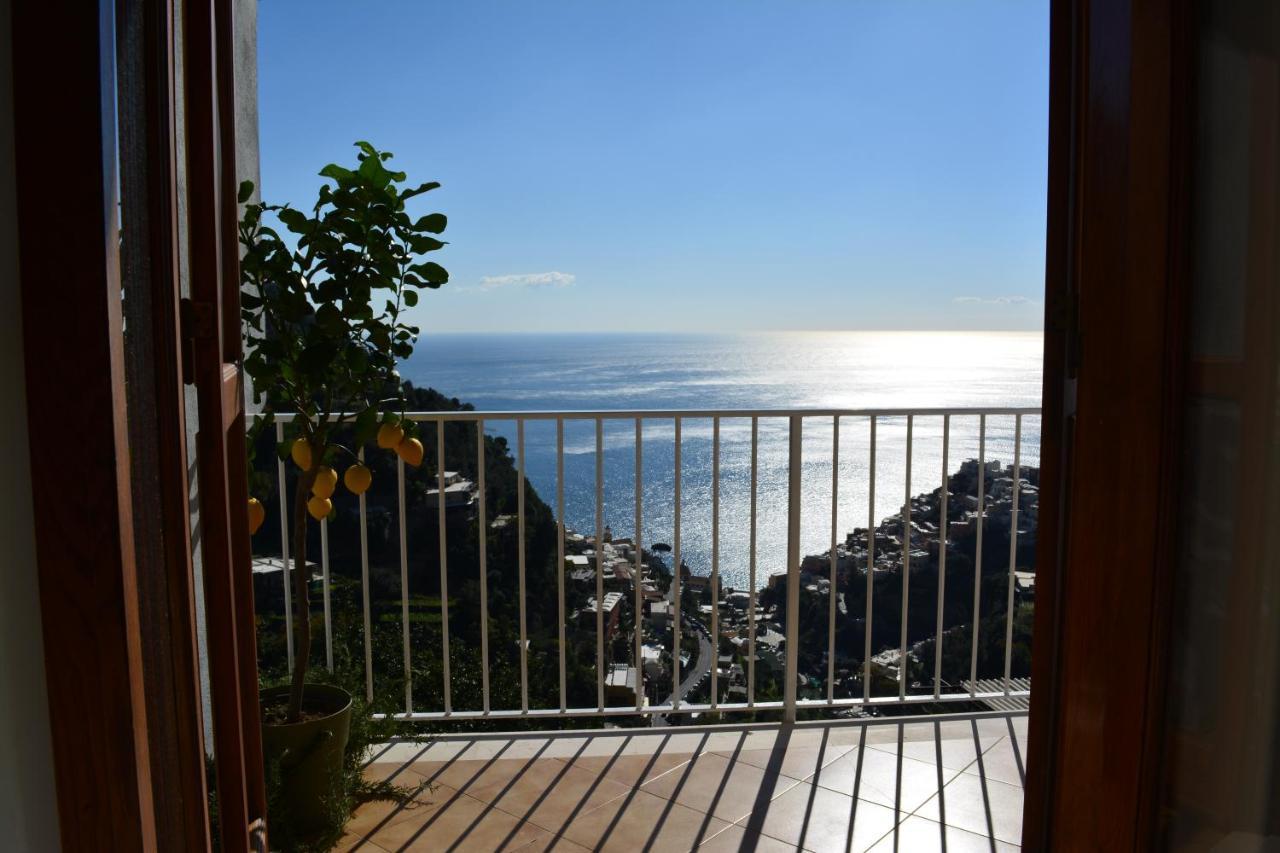 Casa Rossia Breathtaking Sea View Apartment In 波西塔諾 外观 照片